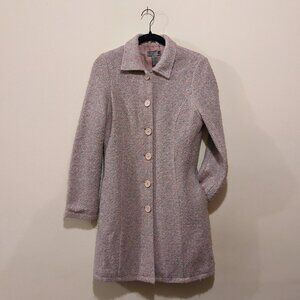 Tan and Tweedy single-breasted boucle jacket, Women's M